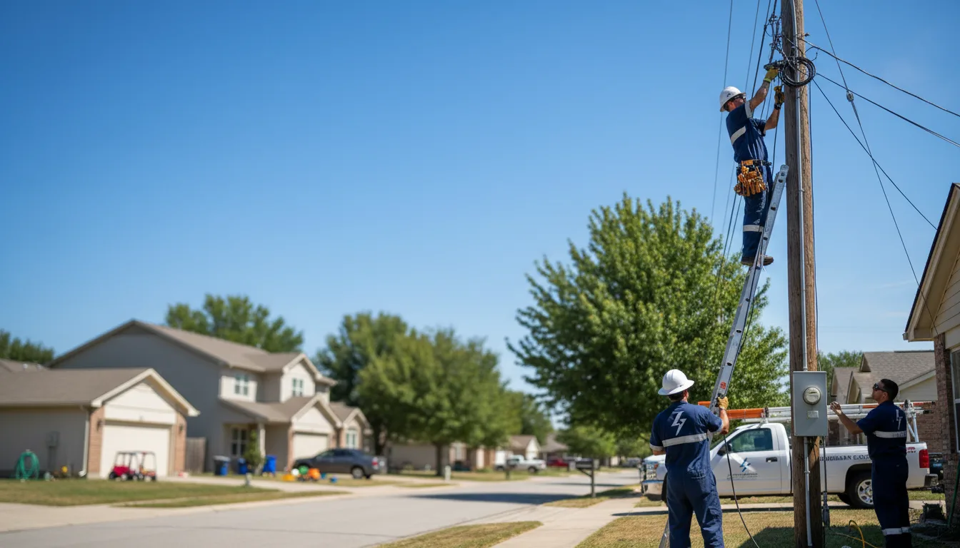 Residential electrician providing installation services in Olga, WA